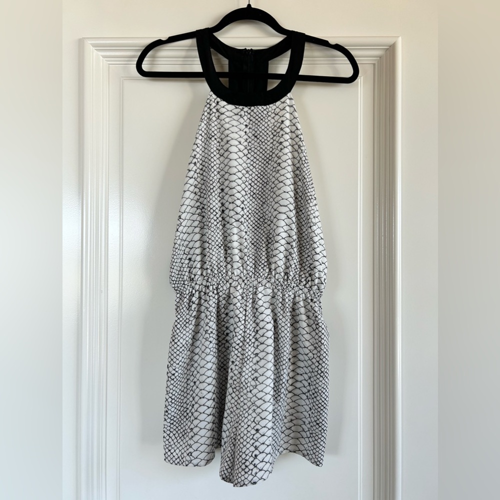 Popcherry Black and White Dress